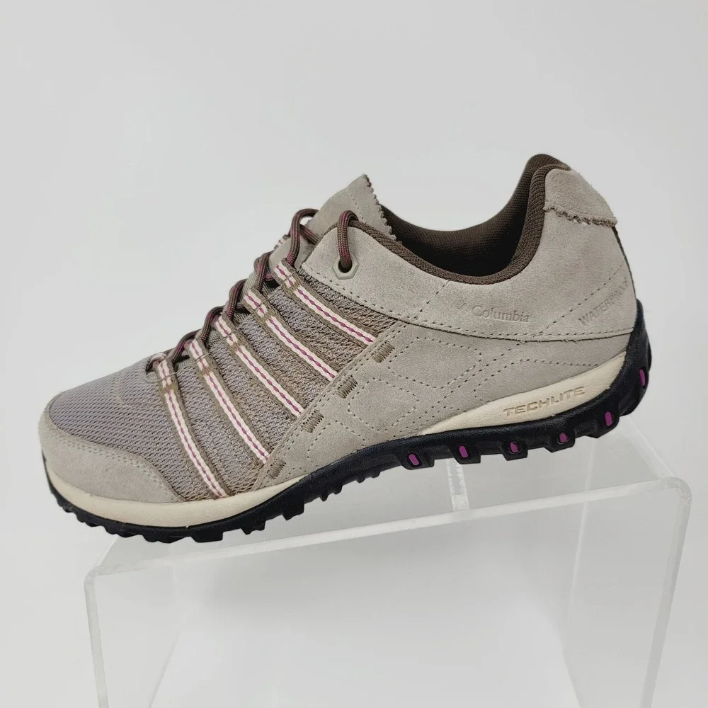 Columbia Shoes Womens Sz 8.5 M Yama II Hiking Trail Gray TechLite Omni Grip